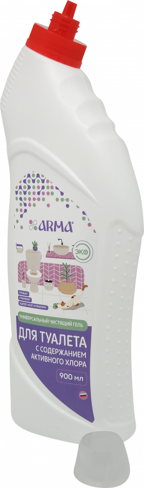 УНИВЕРСАЛЬНЫЙ ЧИСТЯЩИЙ ГЕЛЬ ДЛЯ ТУАЛЕТА С СОДЕРЖАНИЕМ АКТИВНОГО ХЛОРА